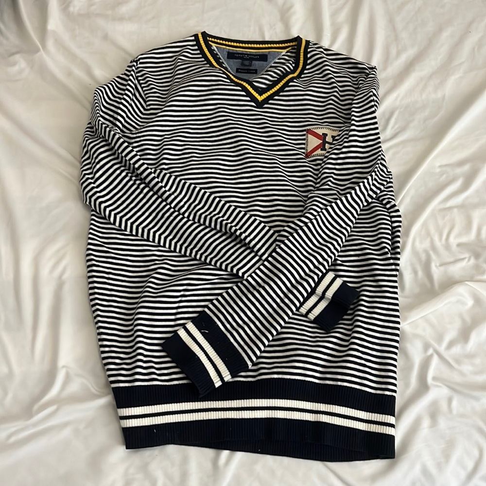 Tommy Hilfiger striped nautical sweater size medium